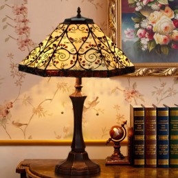 40 ċm Retro Tiffany Stained...