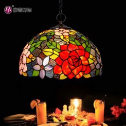 30 ċm Rose Tiffany Stained...