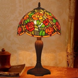 30 ċm Rose Tiffany Stained...