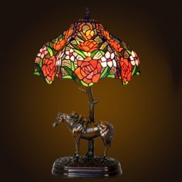 30 ċm Rose Tiffany Stained...