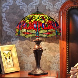 40 ċm Retro Tiffany Stained...