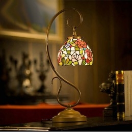 18 ċm Rose Tiffany Stained...
