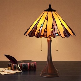 38 ċm Retro Tiffany Stained...