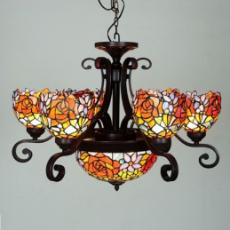 Rurali Rose Tiffany Stained...