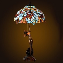 40 ċm Retro Tiffany Stained...