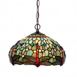 40 ċm Retro Tiffany Stained...