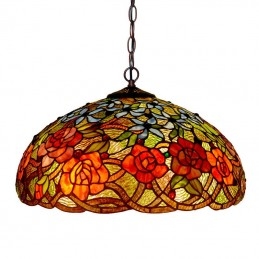 45 ċm Rose Tiffany Stained...