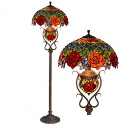 45 ċm Rose Tiffany Stained...
