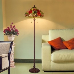 45 ċm Rose Tiffany Stained...