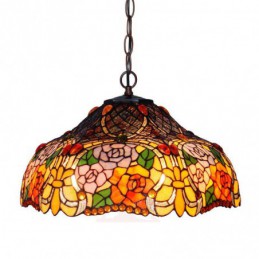 45 ċm Rose Tiffany Stained...
