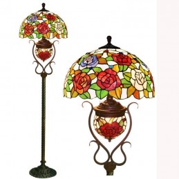 40 ċm Rose Tiffany Stained...