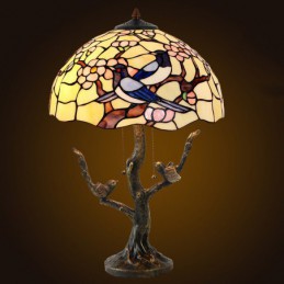 40 ċm Ħawħ Tiffany Stained...