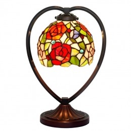 18 ċm Rose Tiffany Stained...