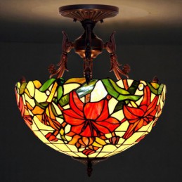 40 ċm Tiffany Stained Glass...