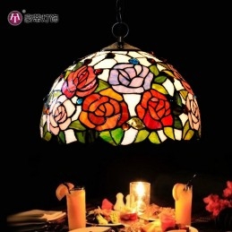 30 ċm Rose Tiffany Stained...