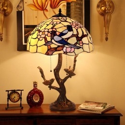 40 ċm Retro Tiffany Stained...