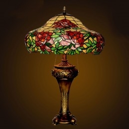 45 ċm Peony Tiffany Stained...