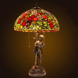 40 ċm Rurali Brass Tiffany...