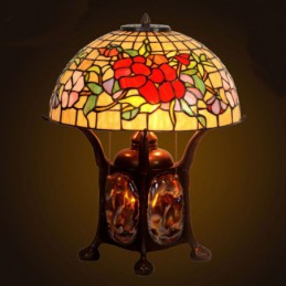 40 ċm Rose Tiffany Stained...