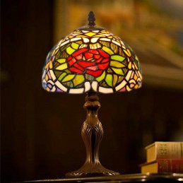 20 ċm Rose Tiffany Stained...