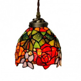 18 ċm Rose Tiffany Stained...