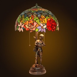 40 ċm Rose Brass Tiffany...
