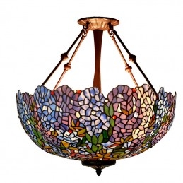 55 ċm Blue Tiffany Stained...