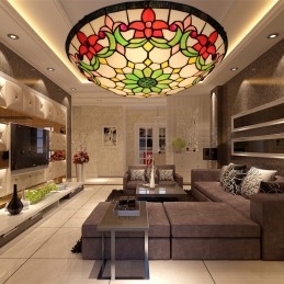 40 ċm Tiffany Flush Mount...
